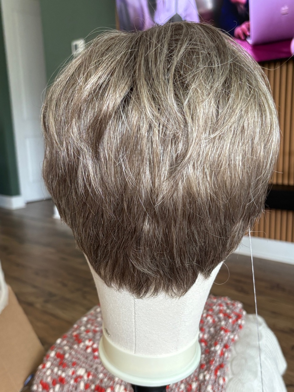 Envy Tiffany Petit Short Layered Pixie Wig - mixed grey